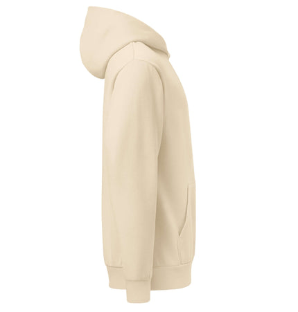Lane Seven LS16001 I Urban Hoodie in beige, showcasing side view with relaxed fit and modern design.