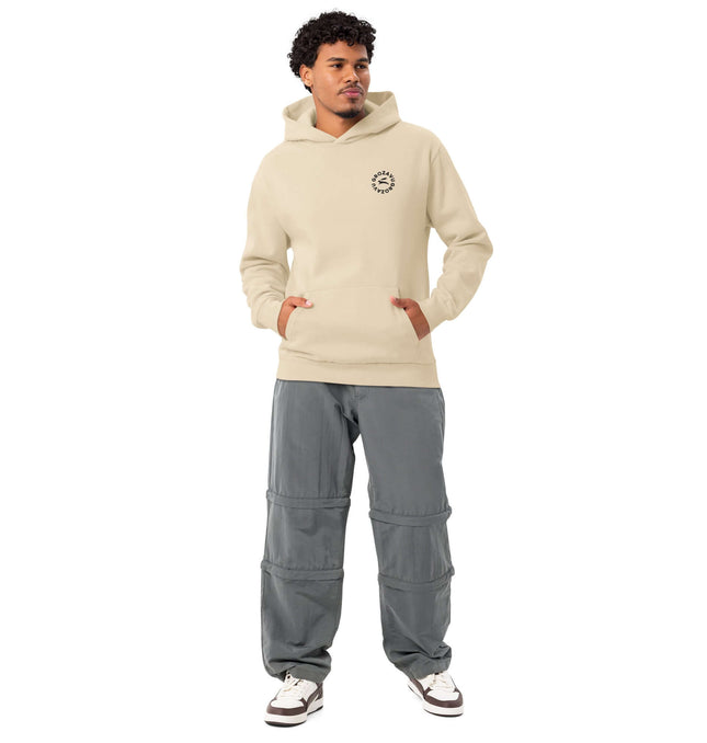 Lane Seven LS16001 I Urban Hoodie paired with casual pants, showcasing modern street style in a relaxed fit.