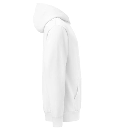 Lane Seven LS16001 I Urban Hoodie in white, showcasing a side view with a modern fit and stylish design.