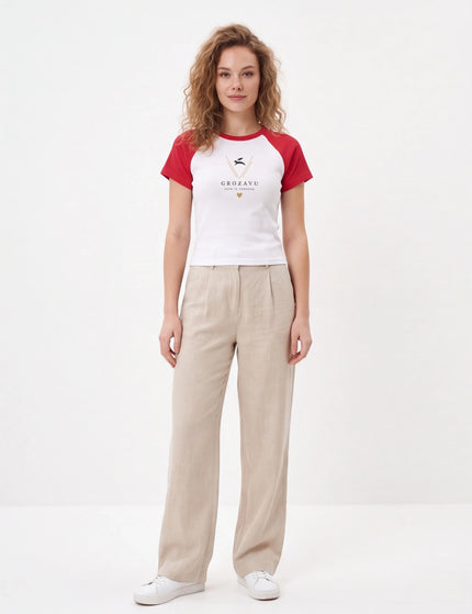 Women’s micro rib raglan baby tee