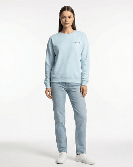 Front view of the Maison Grozavu Sleek Bone Tee in tee — showing the refined stitching.