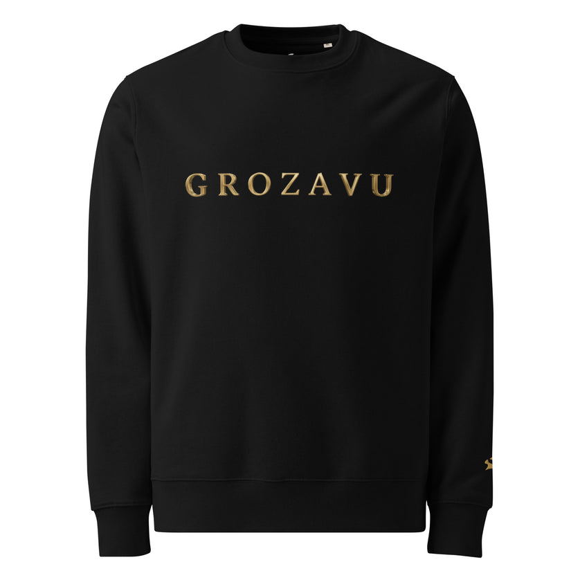 Grozavu organic cotton sweatshirt in 350 g/m2 with brushed fleece interior
