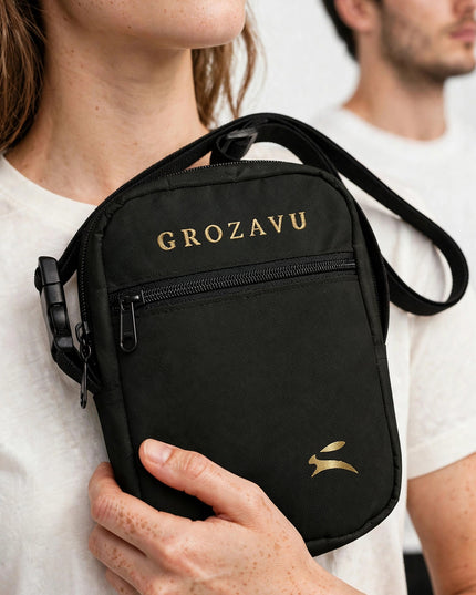 Macro of the water-resistant shell on the 1.4 L pocket crossbody