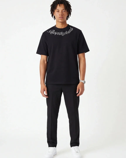 Front view of the Maison Grozavu Sleek Carbon Tee in shirt — showing the clean lines.