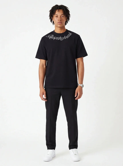 Makelloses T-Shirt – aus luxuriösem Twill für eine mutige Silhouette
