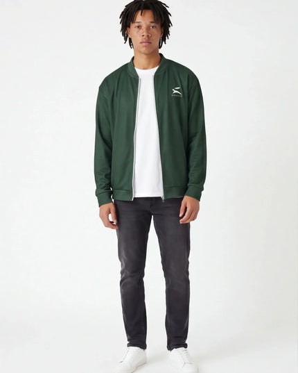 Front view of the Maison Grozavu Ghost Jacket Cut in jacket — showing the robust construction.