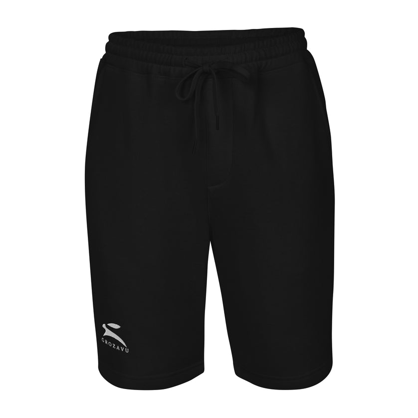 Grozavu fleece shorts in 280 g/m2 cotton fleece, relaxed tapered fit