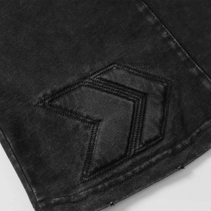 Close-up of the Mech Design Washed TShirt showcasing the unique mechanical-inspired design detail.