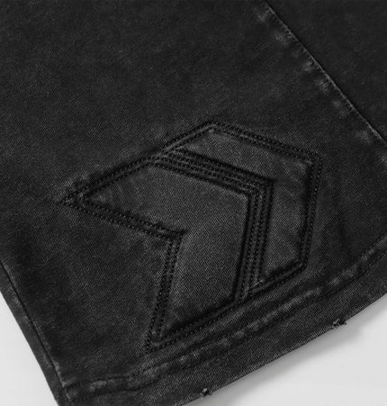 Close-up of the Mech Design Washed TShirt showcasing the unique mechanical-inspired design detail.