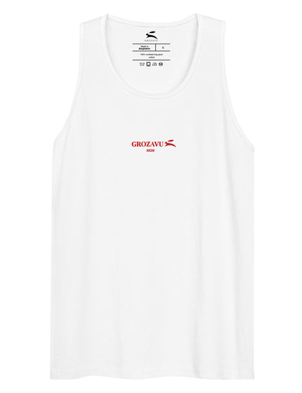Grozavu staple tank top in 148 g/m2 combed ring-spun cotton