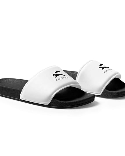 True Midnight Slides — right-side profile view showing the fitted silhouette and Black colourway from the side