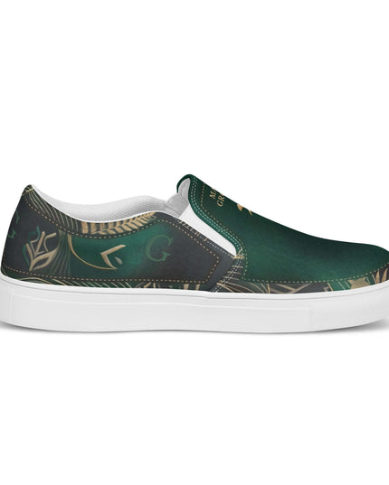 Monochrome Footwear Issue — left-side profile view showing sleeve angle and White fabric fall