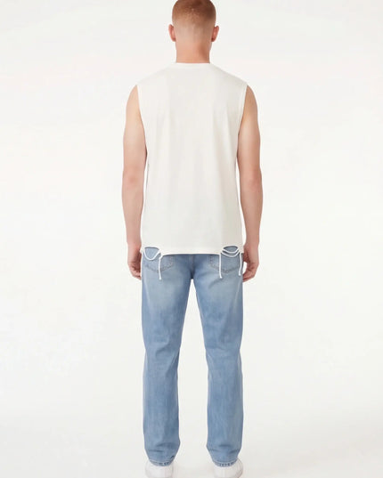 Maison Grozavu Resilient Top - Iron Silhouette in signature tone — rear view showing the subtle drape of the fabric