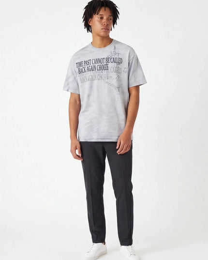 Maison Grozavu Formidable Onyx Top in grey — front view showing the precise sleeve cut
