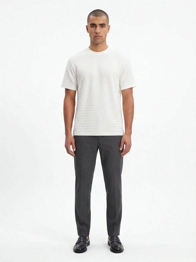 Avant-Garde T-Shirt – with a Silk-Like Touch with Architectural Design