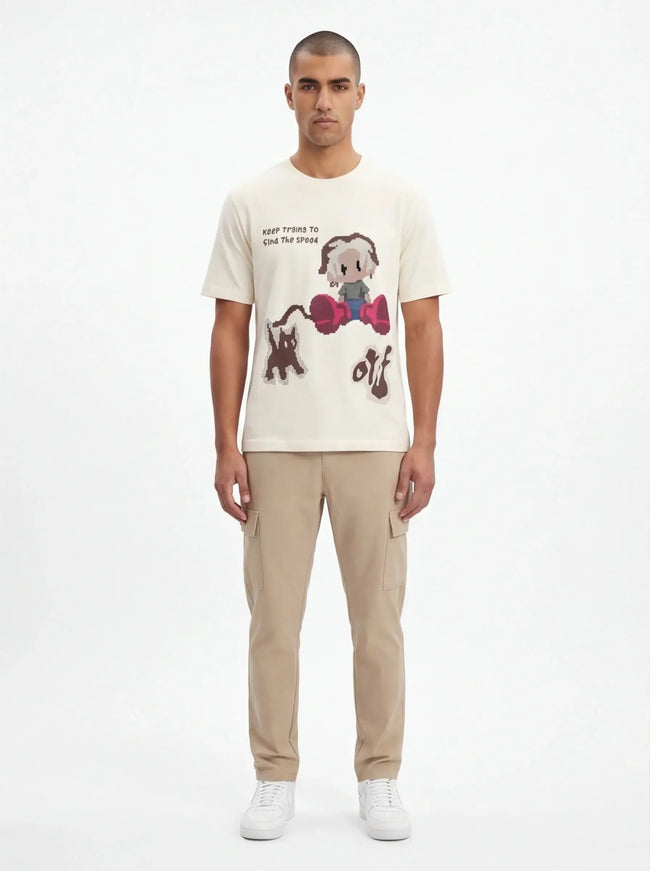 T-Shirt Senza Tempo – con Interno Spazzolato e Attitudine Streetwear