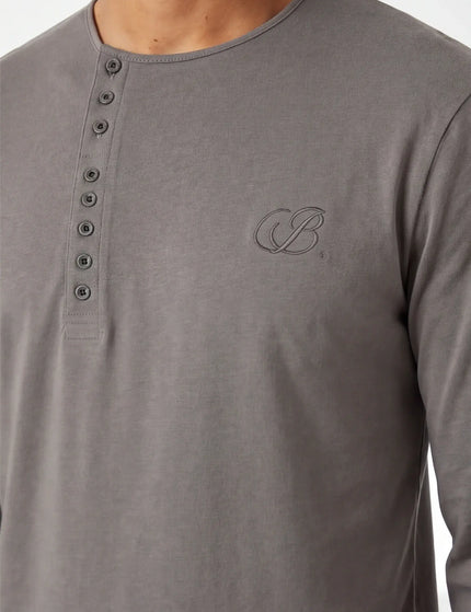 Camisa de Manga Larga Icónica Cepillada