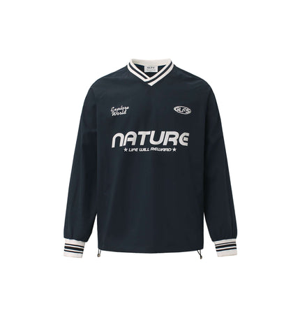 Long Sleeve Tactical TShirt in dark navy with Nature print, designed for outdoor comfort and style.