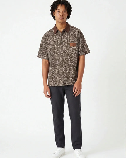 Maison Grozavu Lightweight Shirt - Graphite Profile in signature tone — front view showing the subtle drape of the fabric