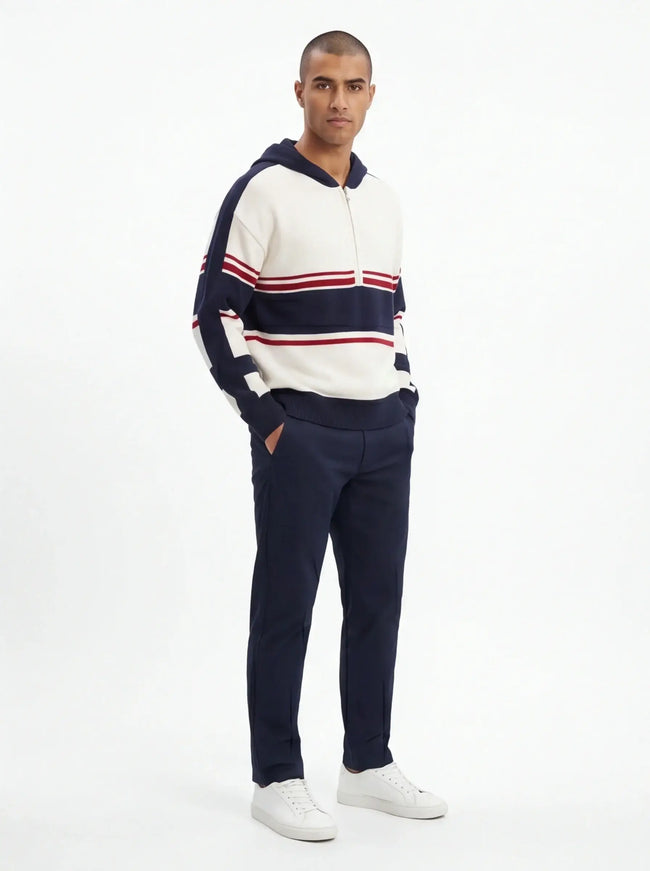 Thermischer Crewneck – aus hochwertiger Baumwolle für eine starke Präsenz