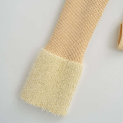 Close-up of the sleeve detail of the One Shoulder Long Sleeve Office Casual Top in a soft beige color.