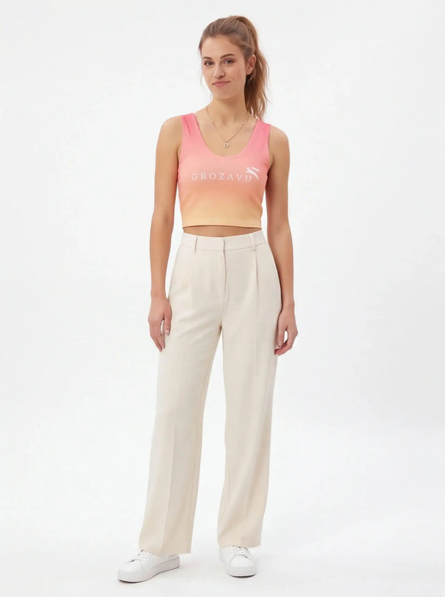 Oversized Crop Top by Grozavu - Luxury Aesthetic (Pos 1)