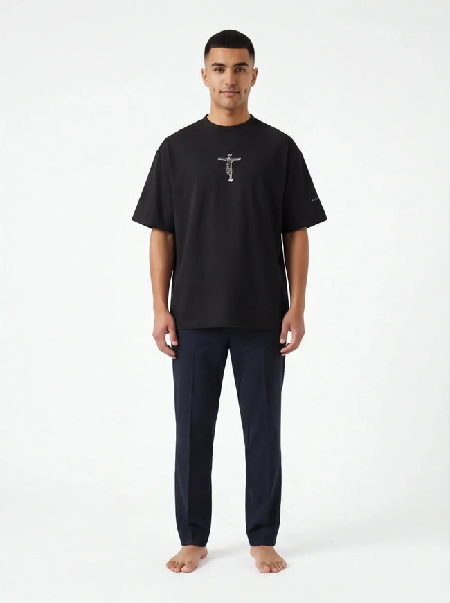 T-Shirt Oversize – in Tessuto Premium con Design Architettonico