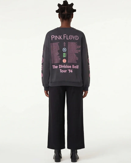Maison Grozavu Tailored Obsidian Pullover in signature tone — front view showing the precise sleeve cut