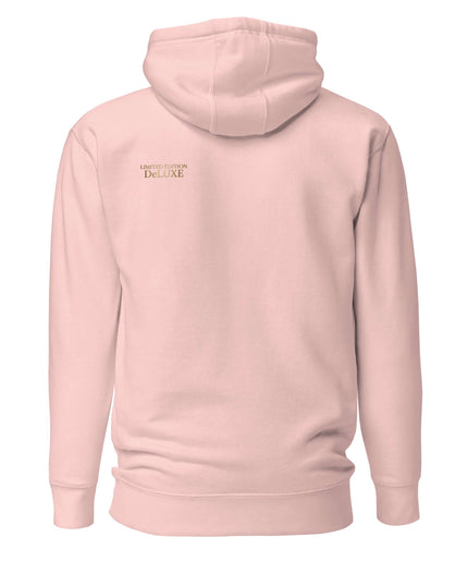 Rear view of the Maison Grozavu Stark Chalk Hoodie in collection — showing the refined stitching.