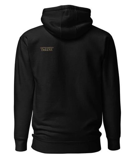 Rear view of the Maison Grozavu Stark Chalk Hoodie in collection — showing the sophisticated hardware.