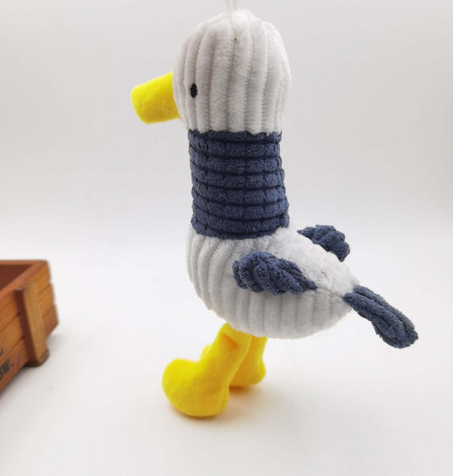 Plush Seagull Doll Bag Pendant Keychain featuring cute design and vibrant colors, perfect accessory for bags and keys.