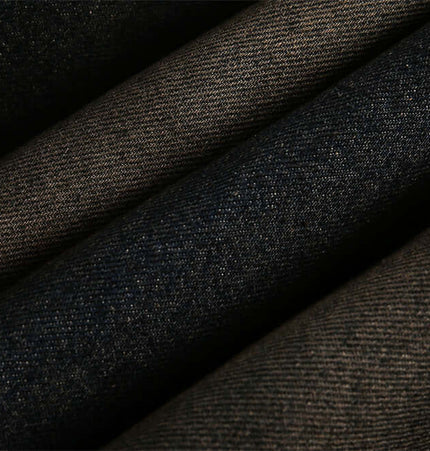Close-up of high-quality denim fabric showcasing textures for the Pocket Detail Denim Cotton Jacket.