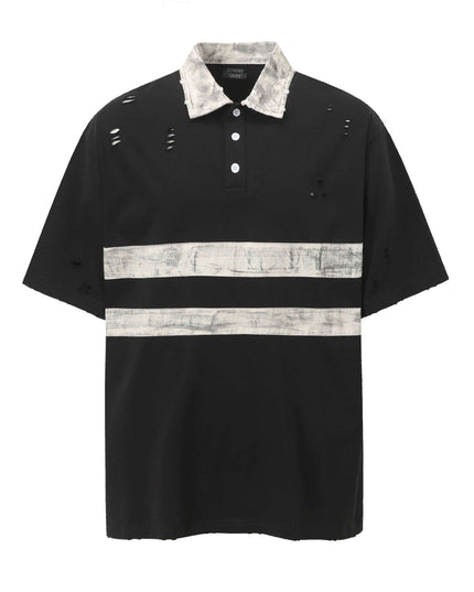 Front view of the Maison Grozavu Slate Tee Edition in shirt — showing the premium fabric texture.