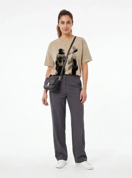 T-Shirt Essentiel – en Coton Peigné pour une Esthétique Urbaine