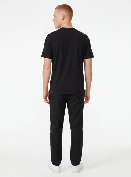 T-shirt a maniche corte di vestibilità essenziale metà