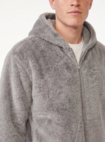 Essential Fit Zipper Hooded Sweatshirt