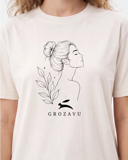 Bespoke Concrete Tee Vintage White — three-quarter view showing the boxy body shape and side-seam construction