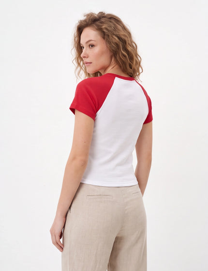 Women’s micro rib raglan baby tee