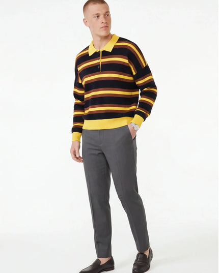 Maison Grozavu sweatshirt lifestyle view — walking in city