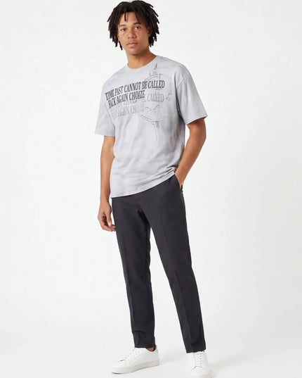 Maison Grozavu Formidable Onyx Top in signature tone — front view showing the reinforced stitching on the hem