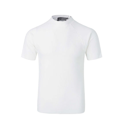 Seamless Jacquard TShirt – Loose Fit in classic white, showcasing a modern athletic look and casual style.