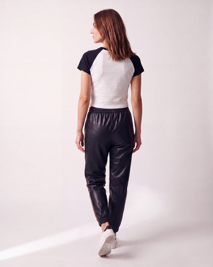 Camiseta de Obsidiana — Blanco/Negro — Blanco/Negro — full_back