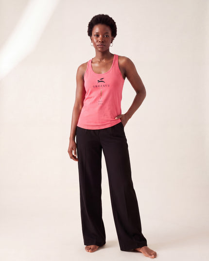 Tank Liviano de Hueso — Rosa Fucsia — Rosa Fucsia — full_front