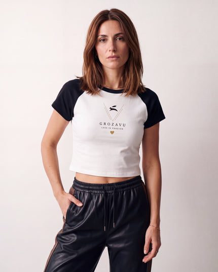 Camiseta de Obsidiana — Blanco/Negro — Blanco/Negro — full_front