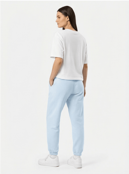 Back view of relaxed heavyweight sweatpants by Grozavu