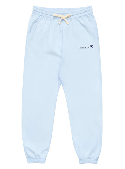 relaxed heavyweight sweatpants with Grozavu logo