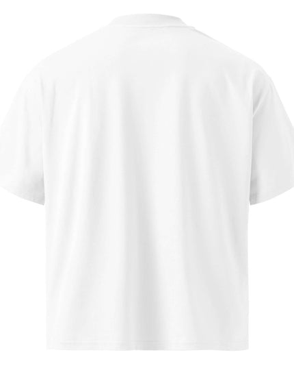 Rear view of the Maison Grozavu Premium Marble Tee in tee — showing the clean lines.
