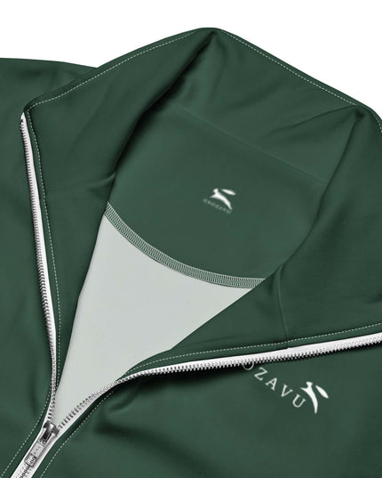 Detail shot of the Maison Grozavu Sophisticated Ghost Jacket in jacket — showing the clean lines.