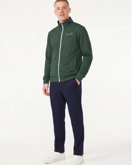 Front view of the Maison Grozavu Sophisticated Ghost Jacket in jacket — showing the relaxed fit.