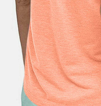 Slim Fit Cotton Scoop Neck Tank Top in coral color, showcasing soft fabric and comfortable fit for casual wear.